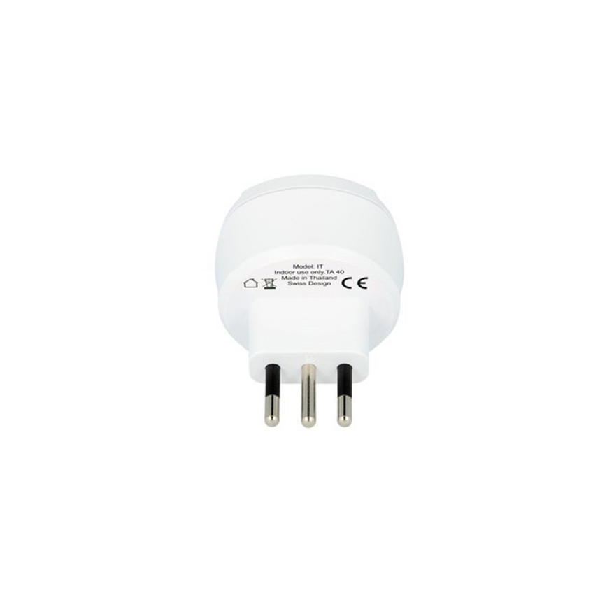 Adaptateur de voyage pour l'Italie 230V
